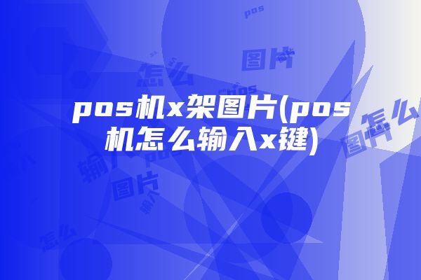 pos机x架图片(pos机怎么输入x键)