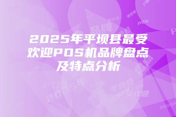 2025年平坝县最受欢迎POS机品牌盘点及特点分析